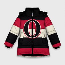Куртка зимняя для девочки Ottawa Senators O, цвет: 3D-черный