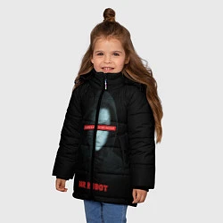 Куртка зимняя для девочки Mr Robot, цвет: 3D-красный — фото 2
