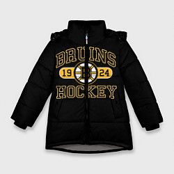 Куртка зимняя для девочки Boston Bruins: Est.1924, цвет: 3D-светло-серый