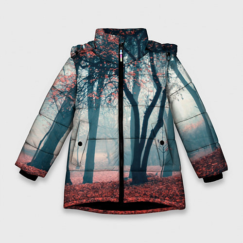 Зимняя куртка для девочки Осень / 3D-Черный – фото 1