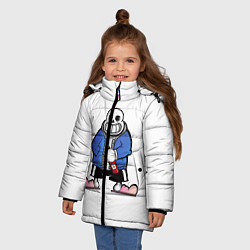 Куртка зимняя для девочки Undertale, цвет: 3D-красный — фото 2