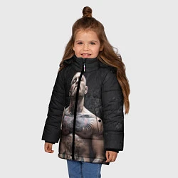 Куртка зимняя для девочки Конор Макгрегор, цвет: 3D-черный — фото 2