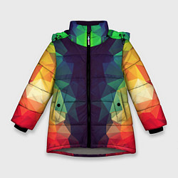 Куртка зимняя для девочки Grazy Poly VPPDGryphon, цвет: 3D-светло-серый