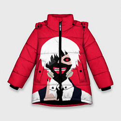 Куртка зимняя для девочки Tokyo Ghoul, цвет: 3D-черный