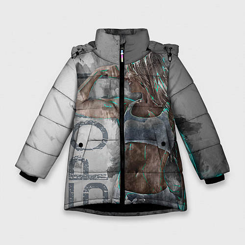 Зимняя куртка для девочки Фитоняшка / 3D-Черный – фото 1