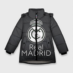 Куртка зимняя для девочки Real Madrid, цвет: 3D-светло-серый