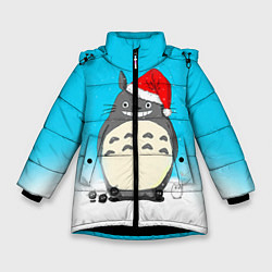 Зимняя куртка для девочки Тоторо под снегом
