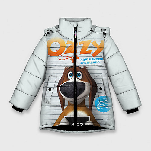 Зимняя куртка для девочки Ozzy Dog / 3D-Черный – фото 1