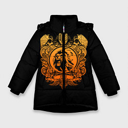 Куртка зимняя для девочки Milan6, цвет: 3D-черный