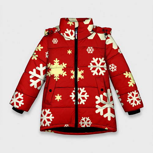 Зимняя куртка для девочки Snow / 3D-Черный – фото 1