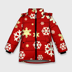 Куртка зимняя для девочки Snow, цвет: 3D-светло-серый