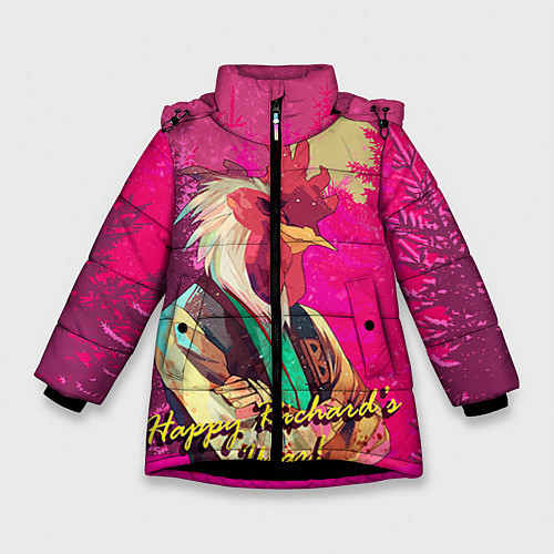 Зимняя куртка для девочки Happy Richards year! / 3D-Черный – фото 1
