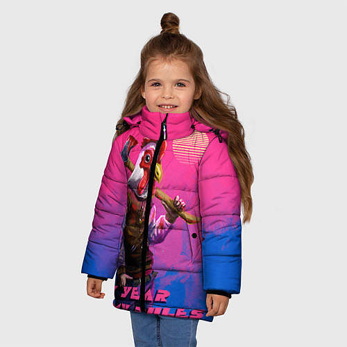 Зимняя куртка для девочки My Year, my rules! / 3D-Красный – фото 3