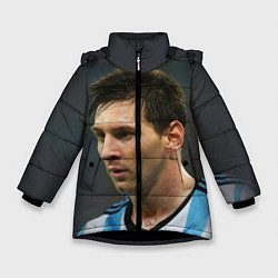 Куртка зимняя для девочки Leo Messi, цвет: 3D-черный