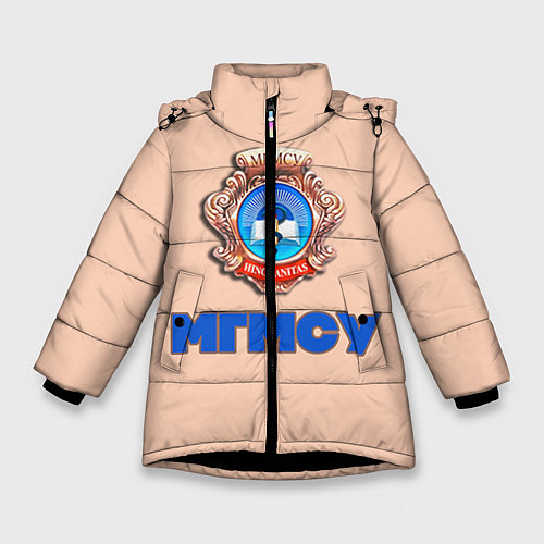 Зимняя куртка для девочки МГМСУ / 3D-Черный – фото 1