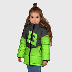 Куртка зимняя для девочки FlipSid3 Uniform, цвет: 3D-черный — фото 2