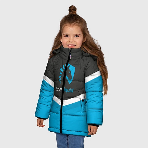 Зимняя куртка для девочки Team Liquid Uniform / 3D-Светло-серый – фото 3