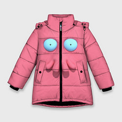 Куртка зимняя для девочки Доктор Зойдберг, цвет: 3D-черный