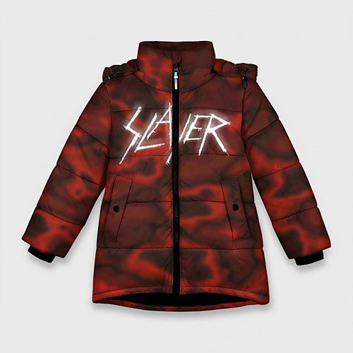 Зимняя куртка для девочки Slayer Texture / 3D-Черный – фото 1