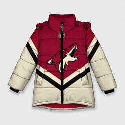 Куртка зимняя для девочки NHL: Arizona Coyotes, цвет: 3D-красный