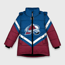 Куртка зимняя для девочки NHL: Colorado Avalanche цвета 3D-черный — фото 1