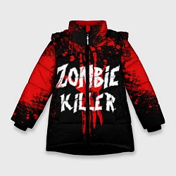 Куртка зимняя для девочки Zombie Killer, цвет: 3D-черный