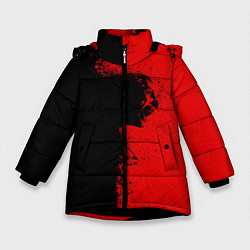 Куртка зимняя для девочки Blood Rage, цвет: 3D-черный