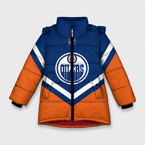 Зимняя куртка для девочки NHL: Edmonton Oilers / 3D-Красный – фото 1