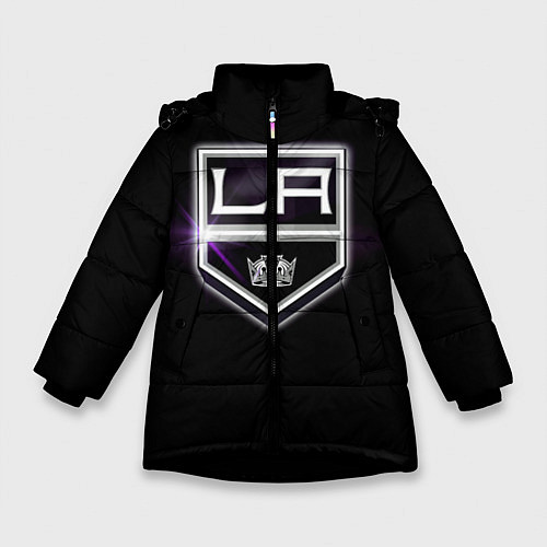 Зимняя куртка для девочки Los Angeles Kings / 3D-Черный – фото 1