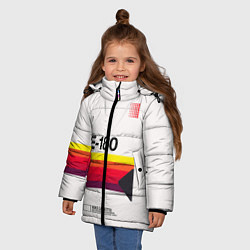 Куртка зимняя для девочки VHS E-180, цвет: 3D-красный — фото 2
