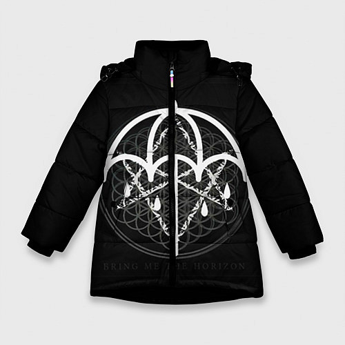 Зимняя куртка для девочки BMTH: Rain Symbol / 3D-Черный – фото 1