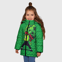 Куртка зимняя для девочки Брокко Ли, цвет: 3D-красный — фото 2
