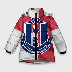 Куртка зимняя для девочки Tottenham Hotspur FC, цвет: 3D-светло-серый