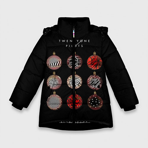 Зимняя куртка для девочки Twenty One Pilots: New year / 3D-Черный – фото 1