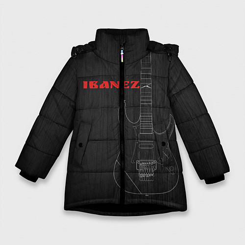 Зимняя куртка для девочки Ibanez / 3D-Черный – фото 1