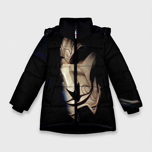 Зимняя куртка для девочки Маска / 3D-Черный – фото 1