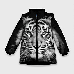 Зимняя куртка для девочки Мордочка тигра
