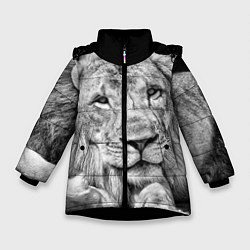 Зимняя куртка для девочки Милый лев