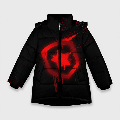 Зимняя куртка для девочки Gambit: Black collection / 3D-Черный – фото 1