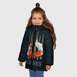 Куртка зимняя для девочки No Fox Given, цвет: 3D-красный — фото 2