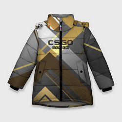 Зимняя куртка для девочки Cs:go - Bronze Deco Бронзовая декорация 2022