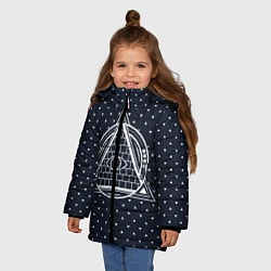 Куртка зимняя для девочки Illuminati, цвет: 3D-черный — фото 2