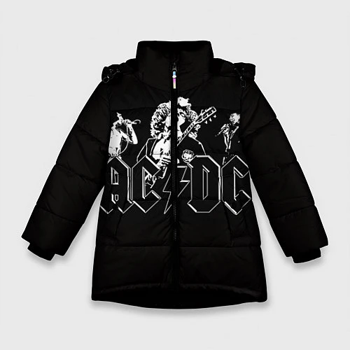 Зимняя куртка для девочки AC/DC: Mono / 3D-Черный – фото 1