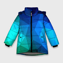 Куртка зимняя для девочки Fight Polygon, цвет: 3D-светло-серый