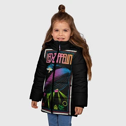 Куртка зимняя для девочки Led Zeppelin: Angel Poster, цвет: 3D-черный — фото 2