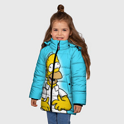 Куртка зимняя для девочки Аппетит Гомера, цвет: 3D-черный — фото 2