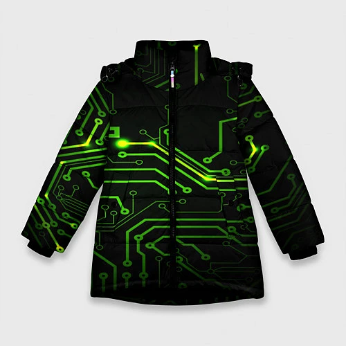 Зимняя куртка для девочки Tehnology / 3D-Черный – фото 1
