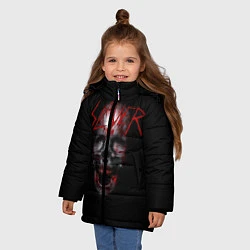 Куртка зимняя для девочки Slayer: Wild Skull, цвет: 3D-черный — фото 2