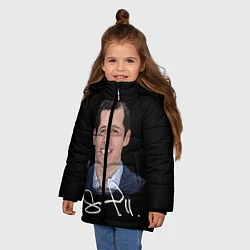 Куртка зимняя для девочки Малкин, цвет: 3D-черный — фото 2