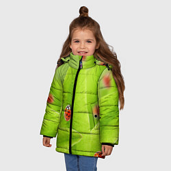 Куртка зимняя для девочки Жучки на травке, цвет: 3D-черный — фото 2